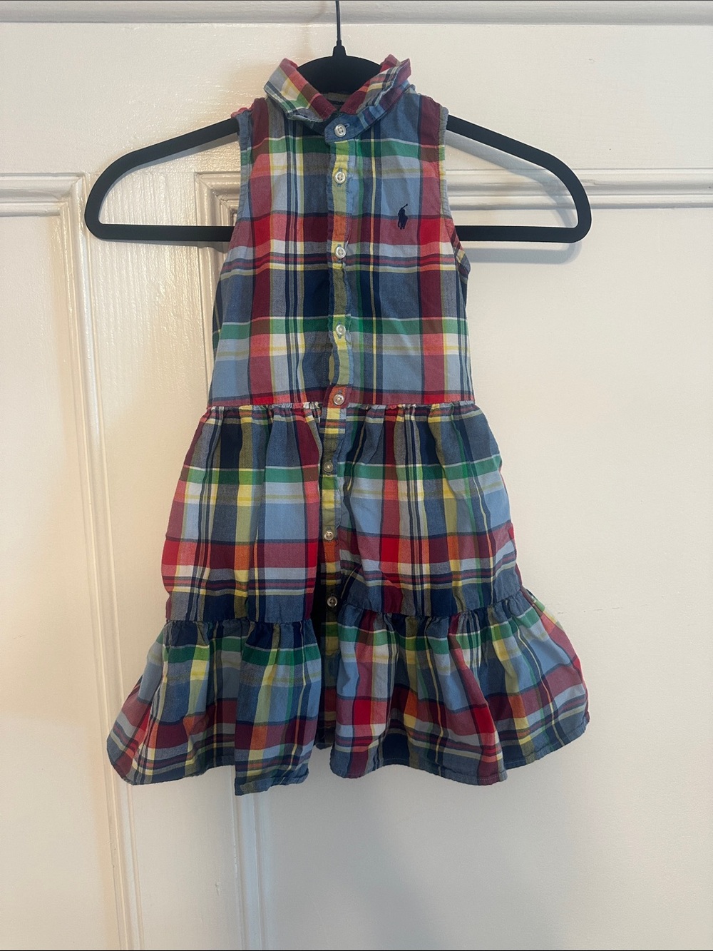 Ralph Lauren- Girl’s Plaid Print Dress- Size 5